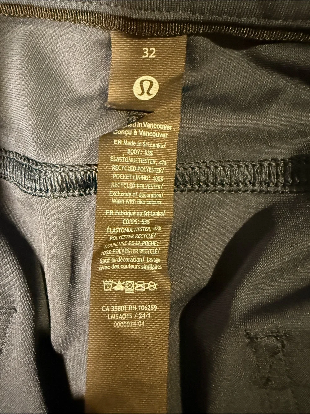 Lululemon ABC Classic-Fit Pant Warpstreme Size 32